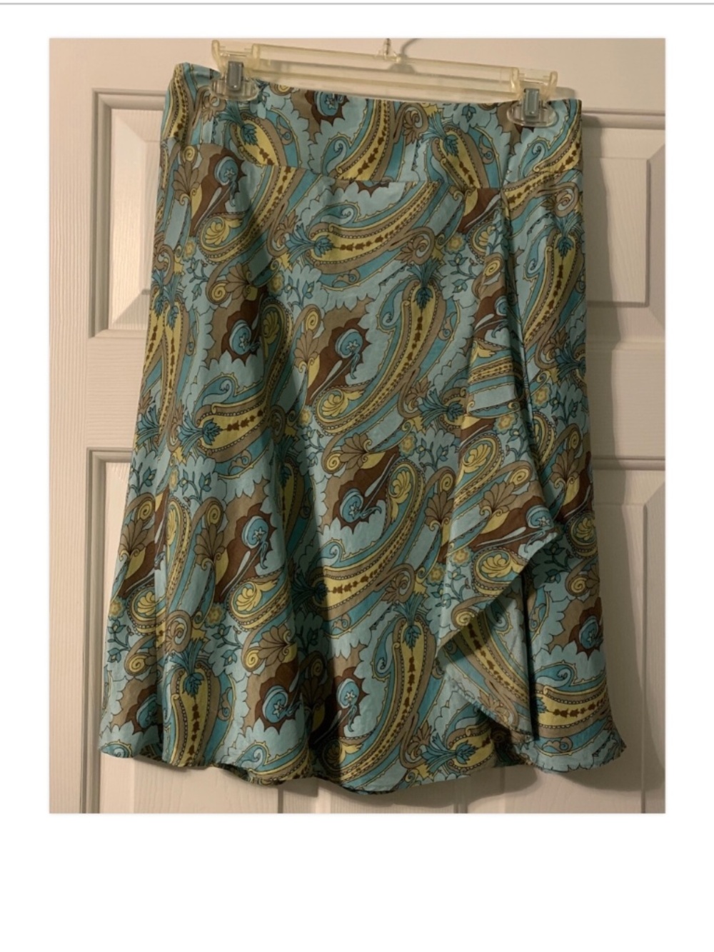 Ann Taylor LOFT Womens 100% Silk A-Line Lined Summer Skirt size 2